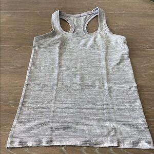 Lululemon Athletica Black and White Striped Tank Top